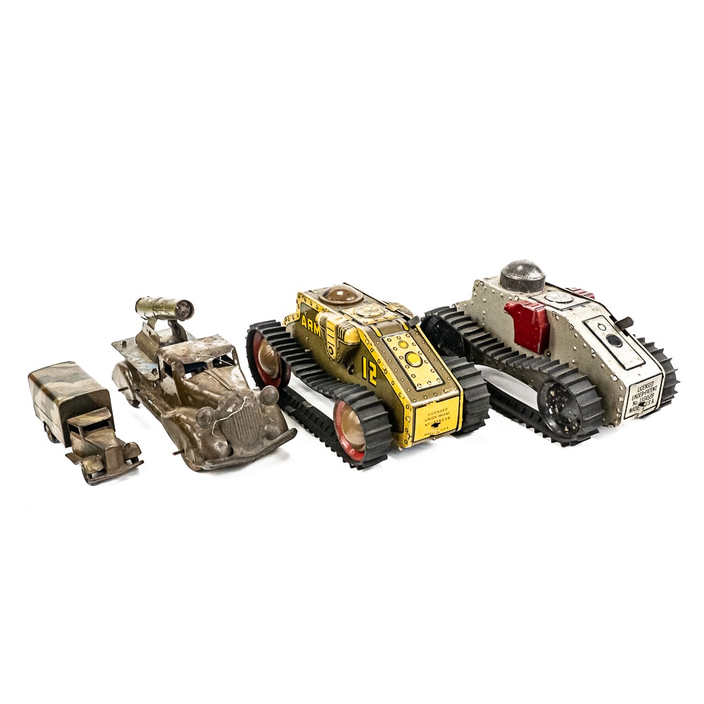 TRI-ANG Wind Up Military Truck MARX Tanks & More (1 of 12)