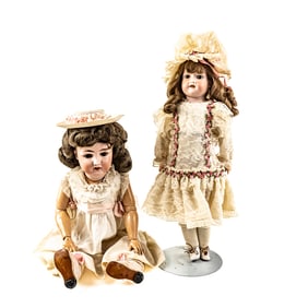 22" Gans & Seyfarth & 17" Armand Marseille Dolls