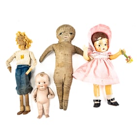 (4) Antique Collector Dolls