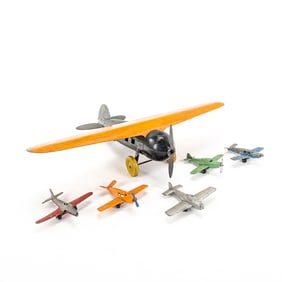1930s Wyandotte Lockheed & Tootsie Toy Airplanes