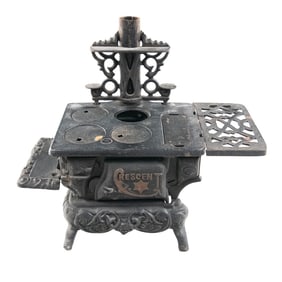 Crescent Salesman Sample Cast Iron Toy Stove