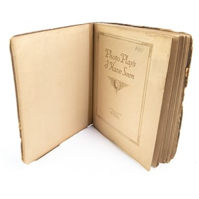 1915 Photo Plays I Have Seen Antique Album