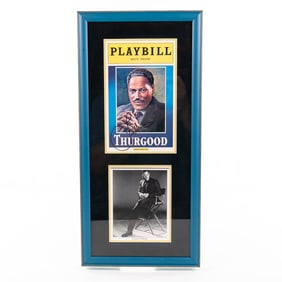Laurence Fishburne Framed & Autographed Playbill