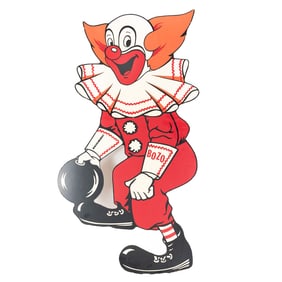 Larry Harmon Bozo the Clown Cutout Display