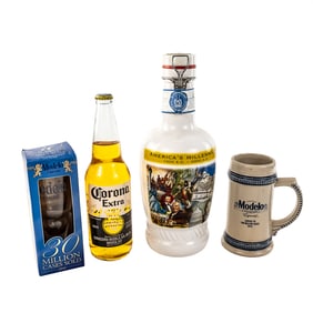 Corona/Modelo Beer Bottles, Mug, Large Jug