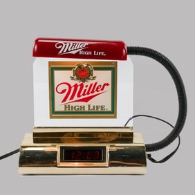 Miller High Life Counter Light & Clock