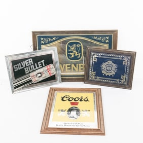 (4) Assorted Framed Breweriana Advertising Mirrors