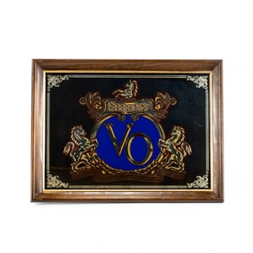 Vintage Seagram's VO Advertising Wall Mirror