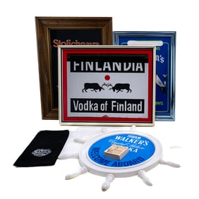 (5) Vodka Advertisement Signs and Misc.