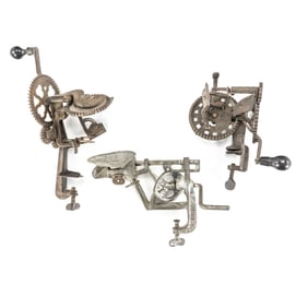 Pair of Antique Apple Peelers & Cherry Pitter