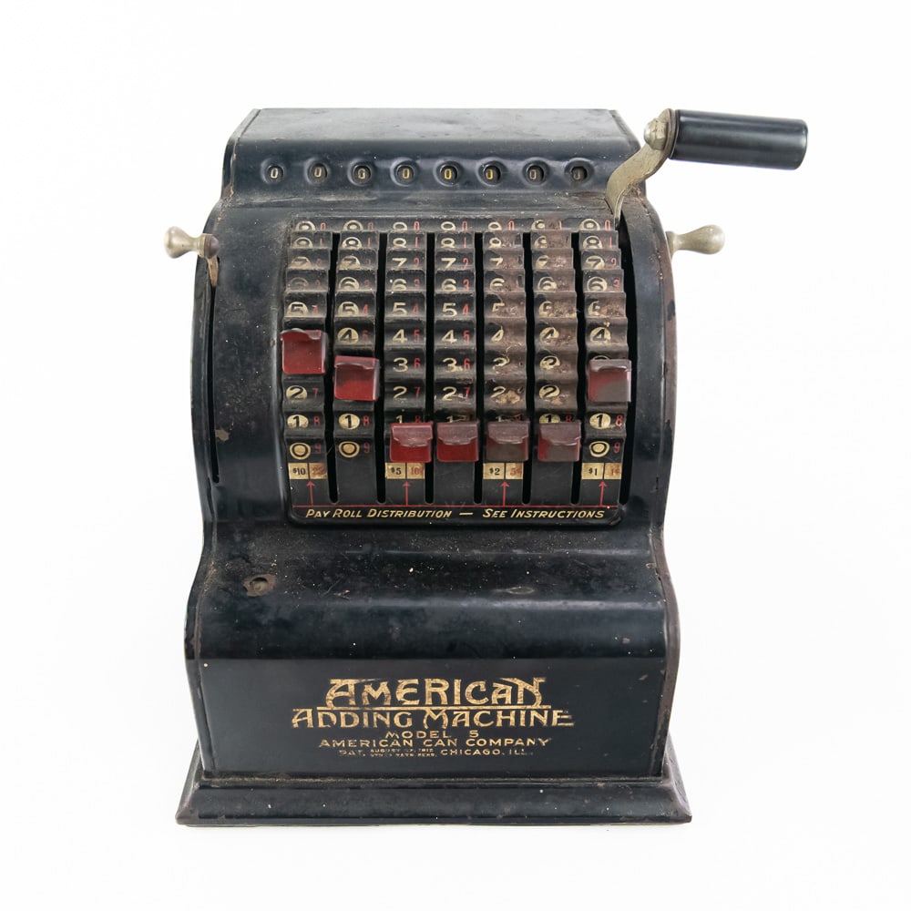 Antique American Adding Machine Model Five (1 of 9)