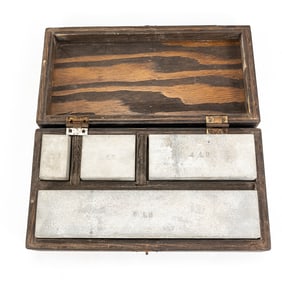 Scale Weights in Wood Case