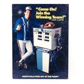 80s Gary Carter Northville Gas Advertising Poster
