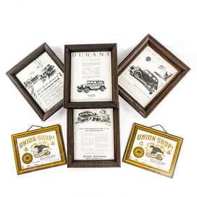 Durant Dodge Bros Ford V-8 Peerless Framed Prints+