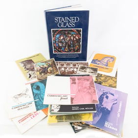 Assorted Stained Glass & Carrousel Art Literature