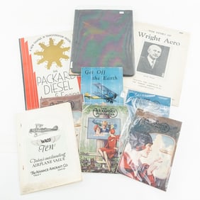 (9) Assorted Early Aircraft Catalogs & Booklets