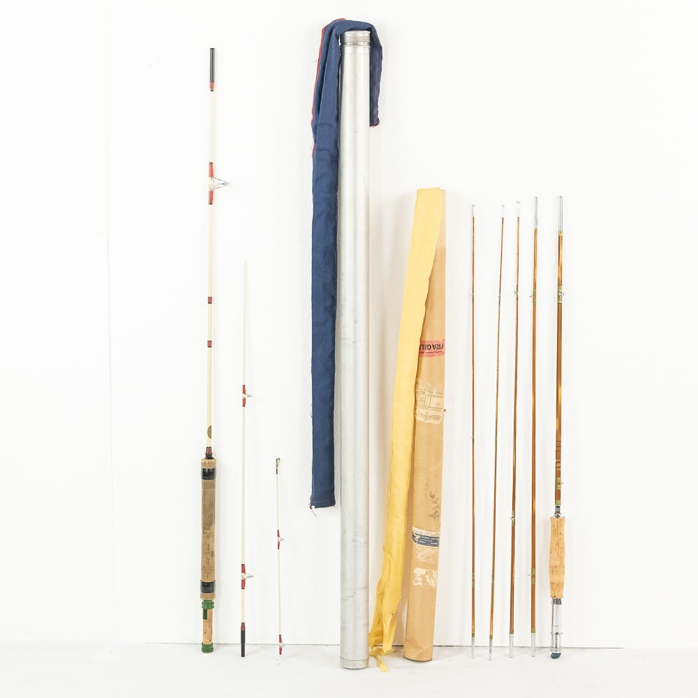 Vintage Pearl 5 Piece Bamboo Fly Rod + Wonderod (1 of 6)