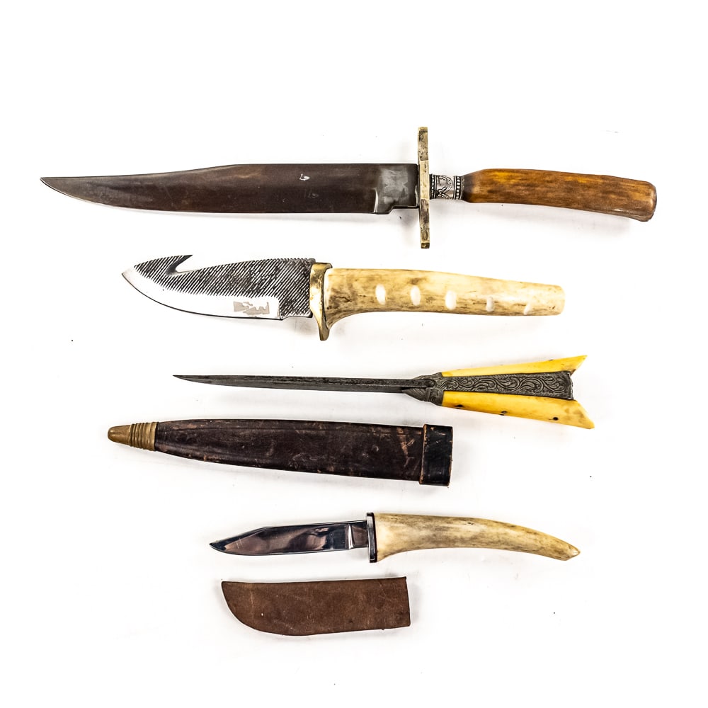 4 Stag/Antler Handled Knives (1 of 20)
