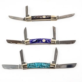 3 Owl Head Munich Whittler Knives