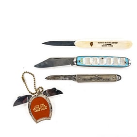 4 Antique Advertising Knives