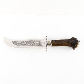 Italian Lepre Inox 17.5" Straight Hunting Knife