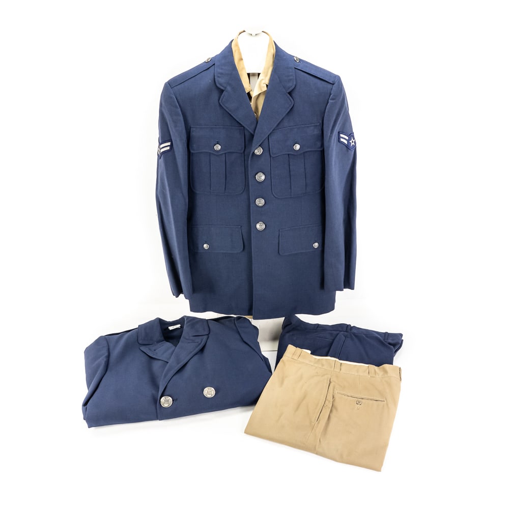 US Air Force Uniform Coat, Tunic Shirt, Trousers (1 of 14)