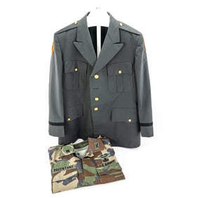 Post-WWII 1st Division Tunic and BDU Shirt 2Pcs