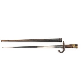 Original French Gras Bayonet 1879 Matching Scab.
