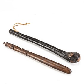 20" Irish Shillelagh & 17" Police Billy Club