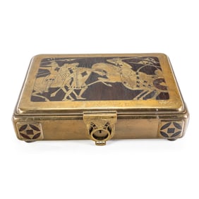 Scarce Erhard & Sohne Game Trinket Jewelry Box