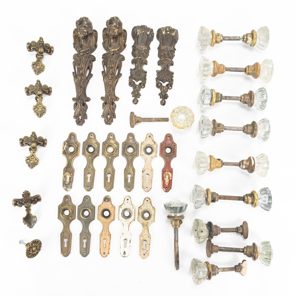 Glass Doorknobs & Gilt Furniture & Key Hardware (1 of 9)