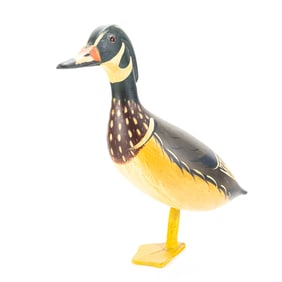 12" Jim Slack Wood Carved Schoenheider Duck Decoy