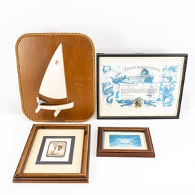 Little Shipyard Half Hull Sailboat Display & More