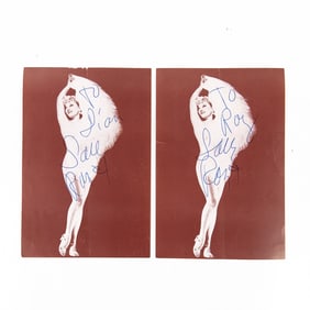 2 Signed Sally Rand Photographs