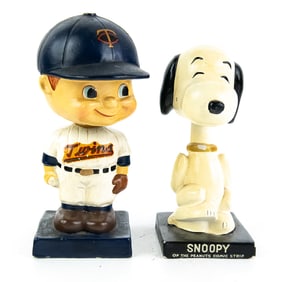 1960s Minnesota Twins & 1950s Snoopy Bobble Heads