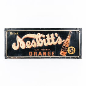 Nesbitt's California Orange Embossed Tin Sign