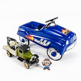 XONEX Hot Rod Toy Pedal Car & Warner Bros. Towing