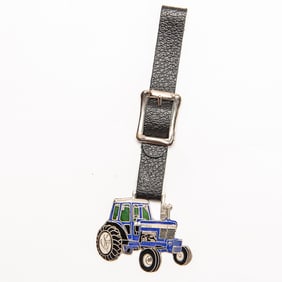 Vintage Watch FOB - BLUE FORD TRACTOR