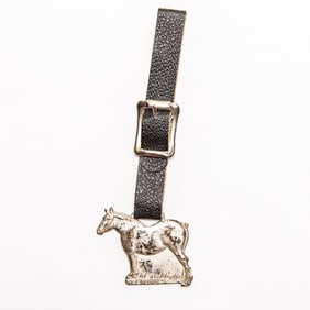 Vintage Watch FOB - BELGIAN HORSES HORSE SILVER