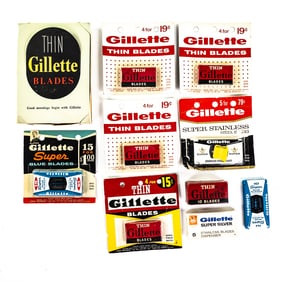 Lot of Gillette Razor Blade Display Items