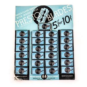 Vintage Presto Razor Blade Display