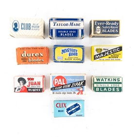 (11) Random Boxes of Vintage Razor Blades