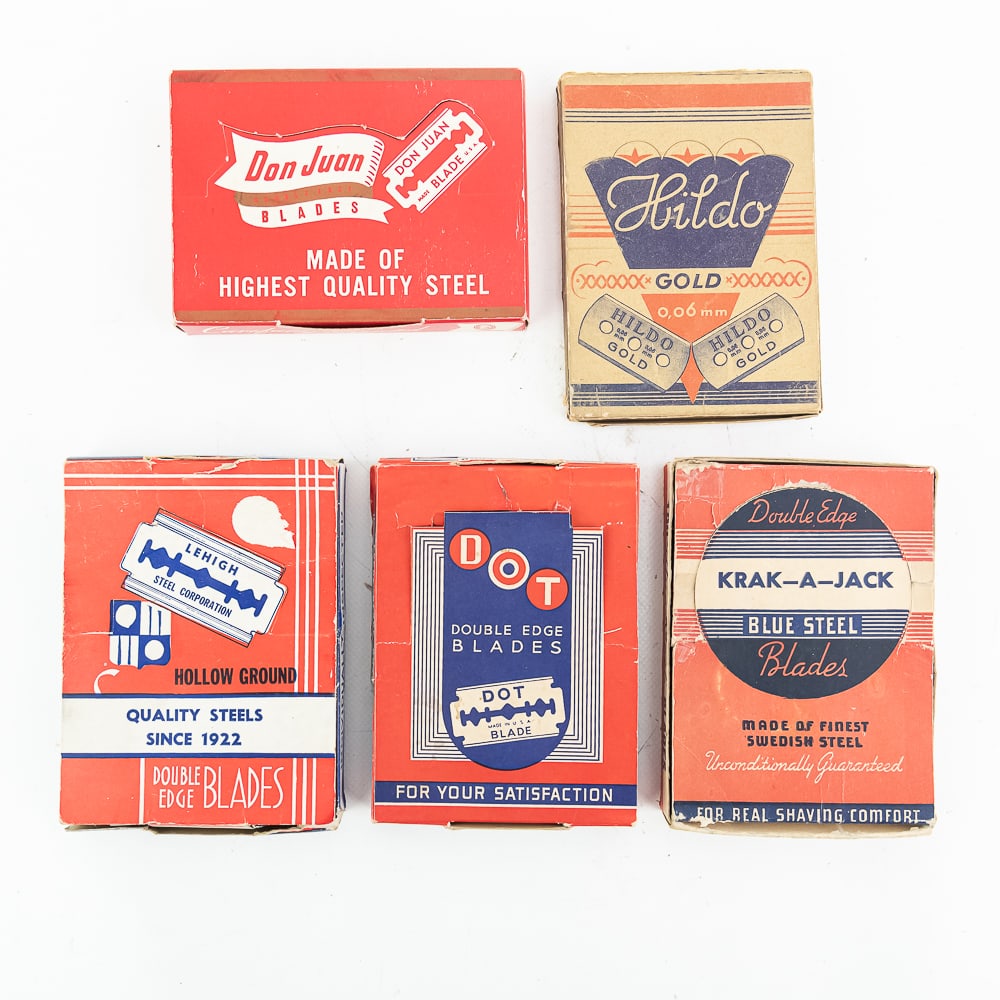 (5) Random Boxes of Vintage Razor Blades (1 of 6)