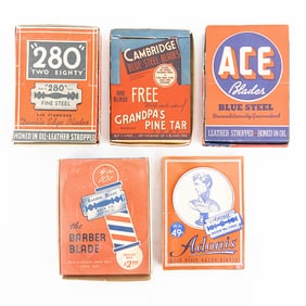 (5) Random Boxes of Vintage Razor Blades