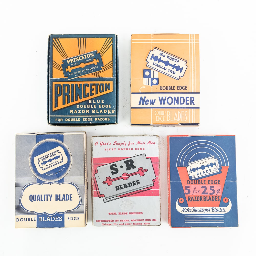 (5) Lot of Large Razor Blade Boxes (1 of 6)