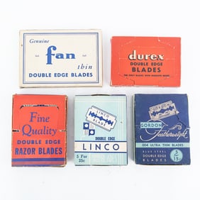 (5) Random Boxes of Vintage Razor Blades
