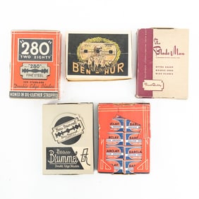 (5) Random Boxes of Vintage Razor Blades
