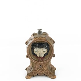 Cat & Mouse Cast Iron Mechanical Bank