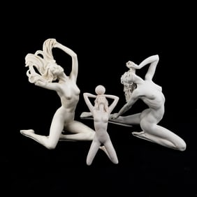 Collection of A. Santini Nude Female Sculptures
