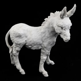 Kaiser Germany White Bisque 6" Donkey Figurine
